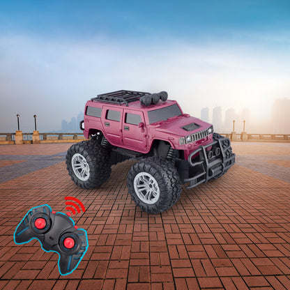 JEEP All-Terrain 4WD Monster Remote Control Car (BLACK AND MAROON COLOUR)
