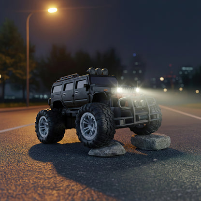 JEEP All-Terrain 4WD Monster Remote Control Car (BLACK AND MAROON COLOUR)