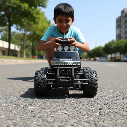 JEEP All-Terrain 4WD Monster Remote Control Car (BLACK AND MAROON COLOUR)