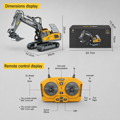 ToyBlix Remote Control JCB Excavator Toy