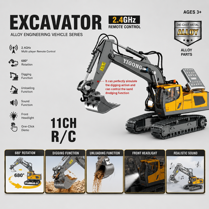 ToyBlix Remote Control JCB Excavator Toy