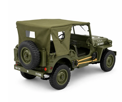 Classic Army Jeep with Steering Wheel | Realistic Off-Road R/C Vehicle