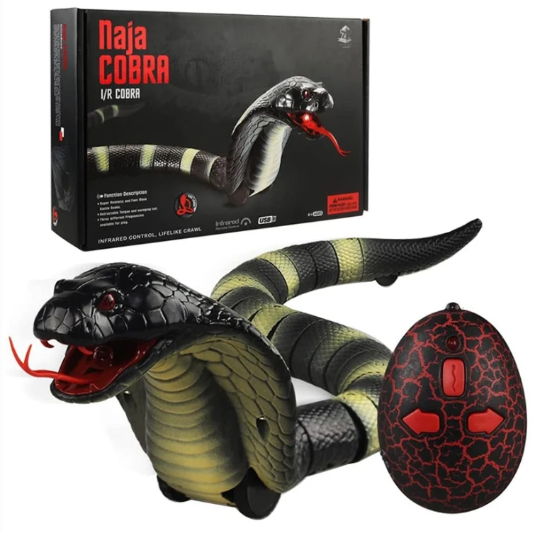 Remote Control Realistic Cobra Snake Toy – Electric RC Snake with Remote Control for Kids