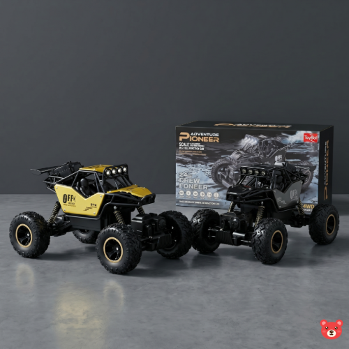 4WD Off-Road Remote Control Rock Climber – 2.4GHz RC Monster Truck with Dual Motors,Realistic Smoke & Steam Effect