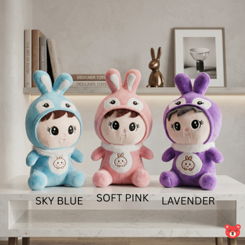 Cute Bunny Child Rabbit Plush Toy for Kids 35CM