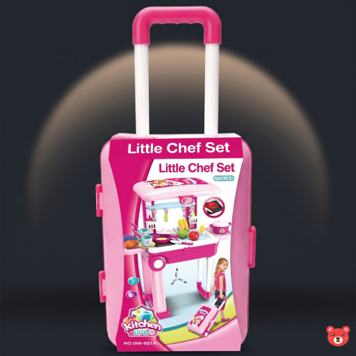 Little Chef’s Dream Kitchen: 2-in-1 Portable Playset & Suitcase