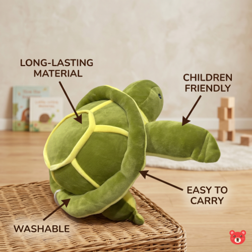 Cute Soft Sea Turtle Plush Toy Hugging Cushion for Kids 40CM
