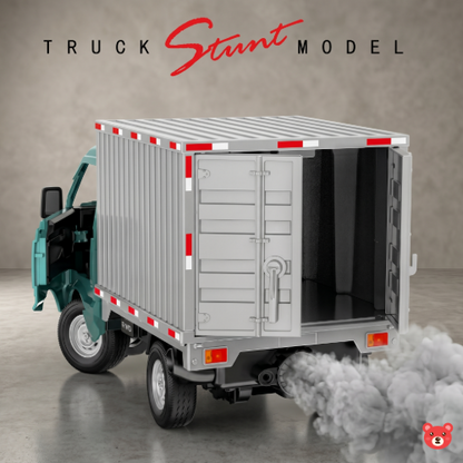 RC Stunt Cargo Truck with Real Smoke Spray | Remote controller