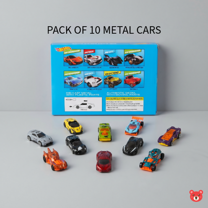 Speed & Stunts: Hot Wheels 10-Pack Pull-and-Go Metal Cars