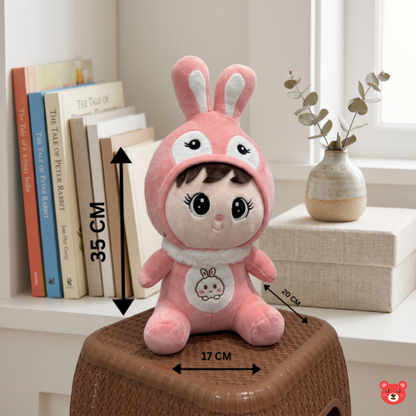 Cute Bunny Child Rabbit Plush Toy for Kids 35CM