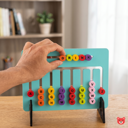 2-in-1 Montessori Alphabet & Math Learning Board