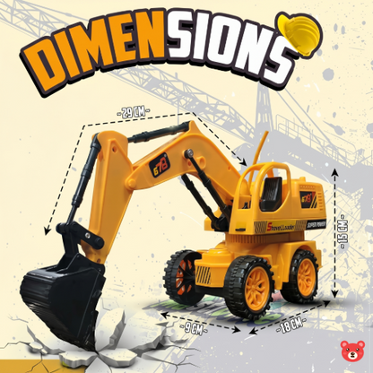 Heavy-Duty RC JCB Excavator: JCB6-Channel Remote Control Construction Toy