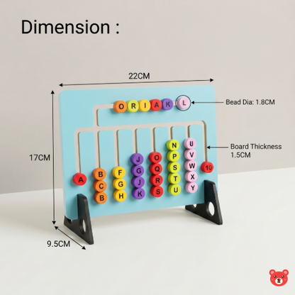 2-in-1 Montessori Alphabet & Math Learning Board