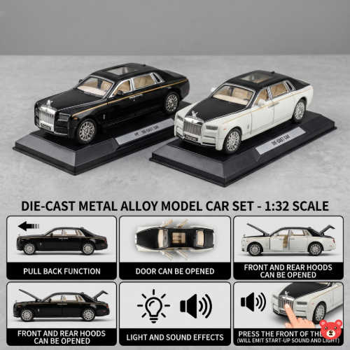 1:32 Rolls-Royce Phantom Die-Cast Metal Car Set | Premium Rolls-Royce Alloy Model (PACK OF 1)