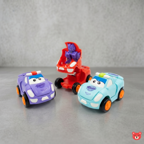 2-in-1 Transforming Robot Car Toy – Transform Action Vehicle for Kids PACK OF 1