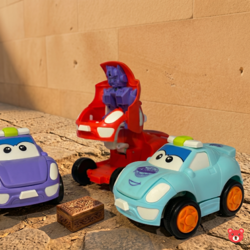 2-in-1 Transforming Robot Car Toy – Transform Action Vehicle for Kids PACK OF 1