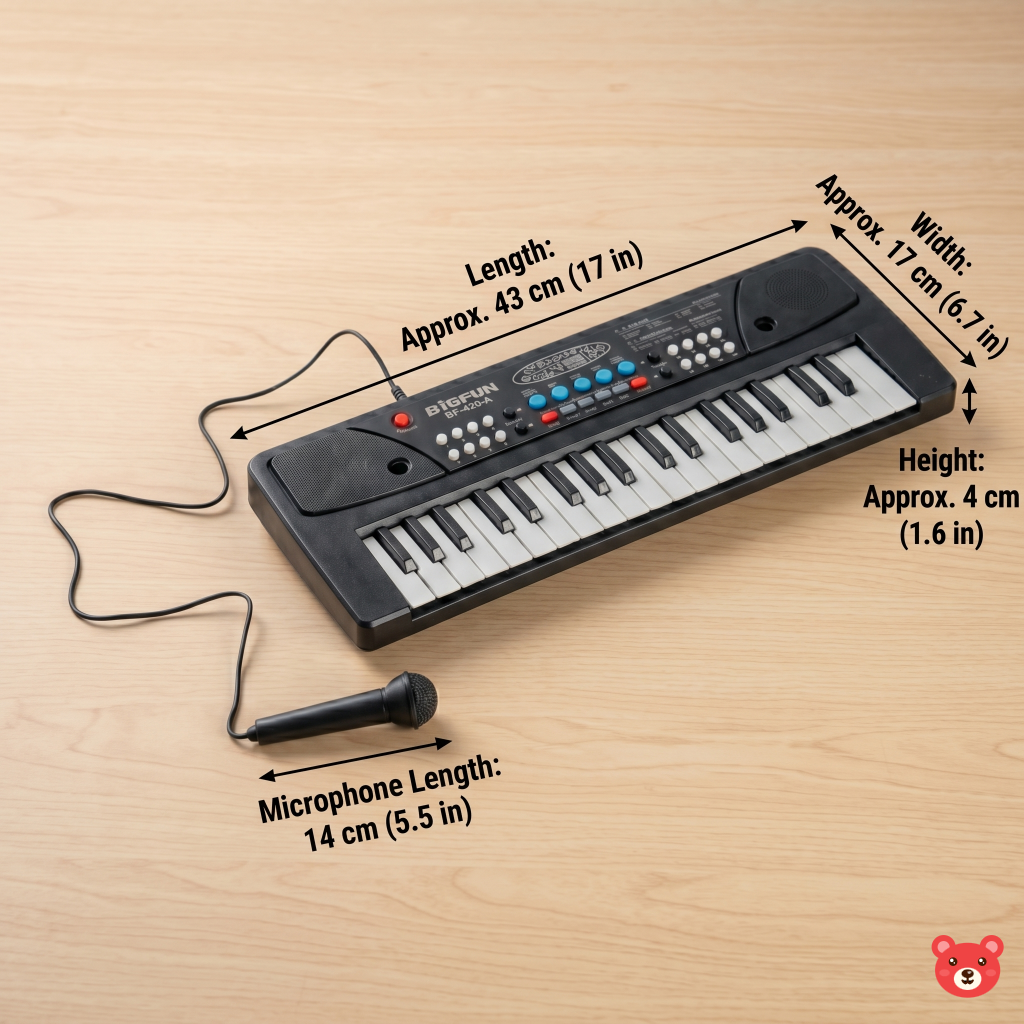 Kids Musical Keyboard Piano with Microphone – Educational Music Toy for Boys & Girls
