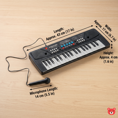 Kids Musical Keyboard Piano with Microphone – Educational Music Toy for Boys & Girls