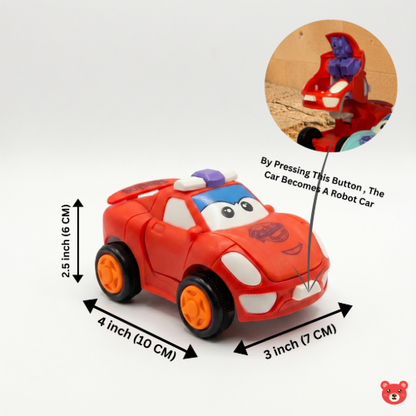 2-in-1 Transforming Robot Car Toy – Transform Action Vehicle for Kids PACK OF 1