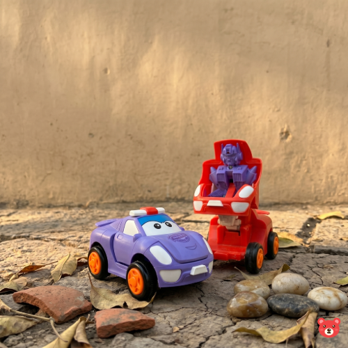 2-in-1 Transforming Robot Car Toy – Transform Action Vehicle for Kids PACK OF 1