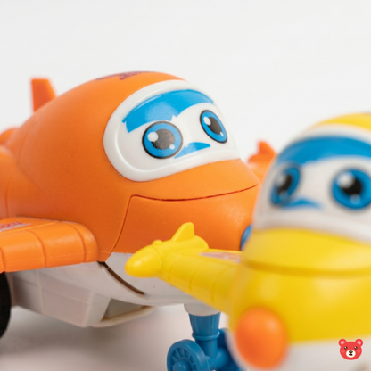 2-in-1 Transforming Robot Airplanes: Pop-Up Action Toys PACK OF 1