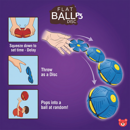 Flat Ball V3 Transforming Flying Disc to Ball Outdoor Toy For Boy & Girl
