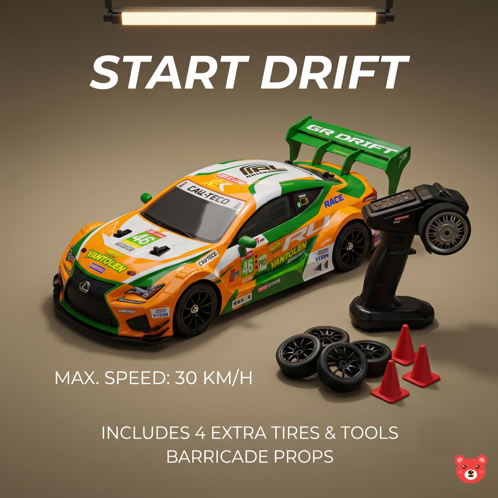 High-Speed Drift RC Off-Road Stunt Car
