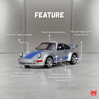 1:24 Scale Die-Cast Porsche 911 Turbo Collectible Toy Car