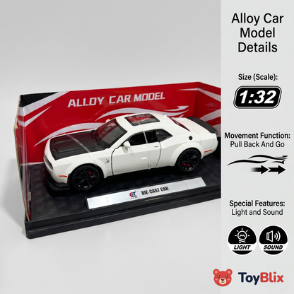 Dodge Challenger SRT Hellcat Premium 1:32 Scale Die-Cast Muscle Car