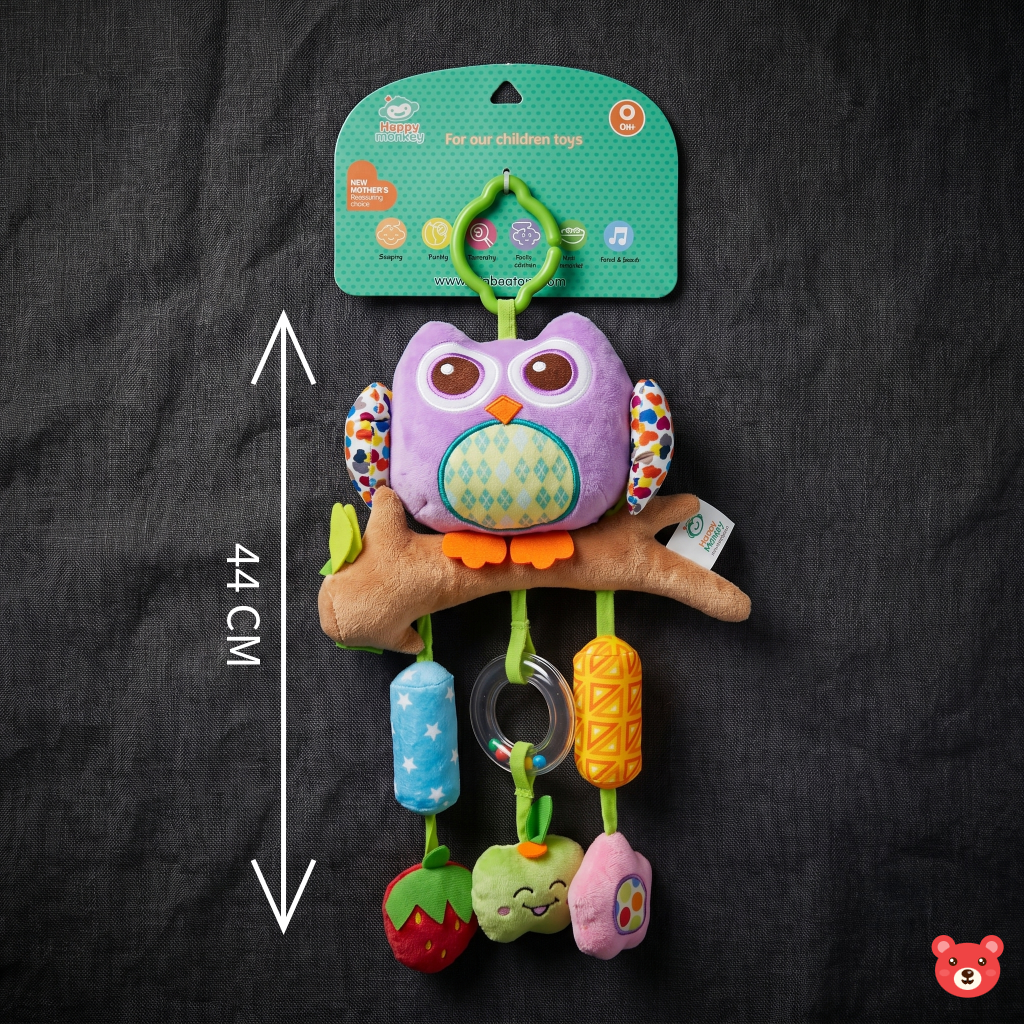Soft Plush Hanging Rattle Toys for Babies (Pack Of 1)