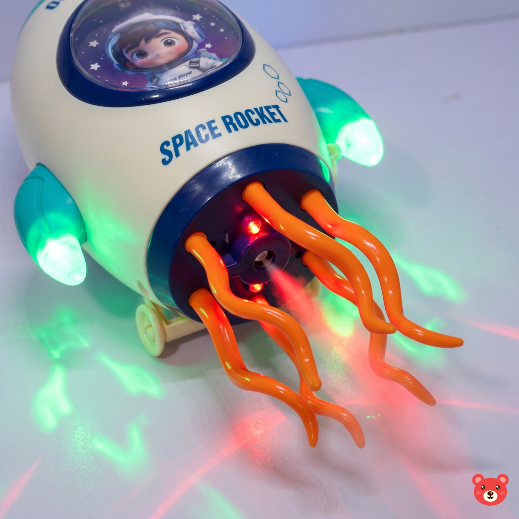 Interactive Electric Space Rocket Toy with Spray & Projection (LIGHTING&MUSICAL)