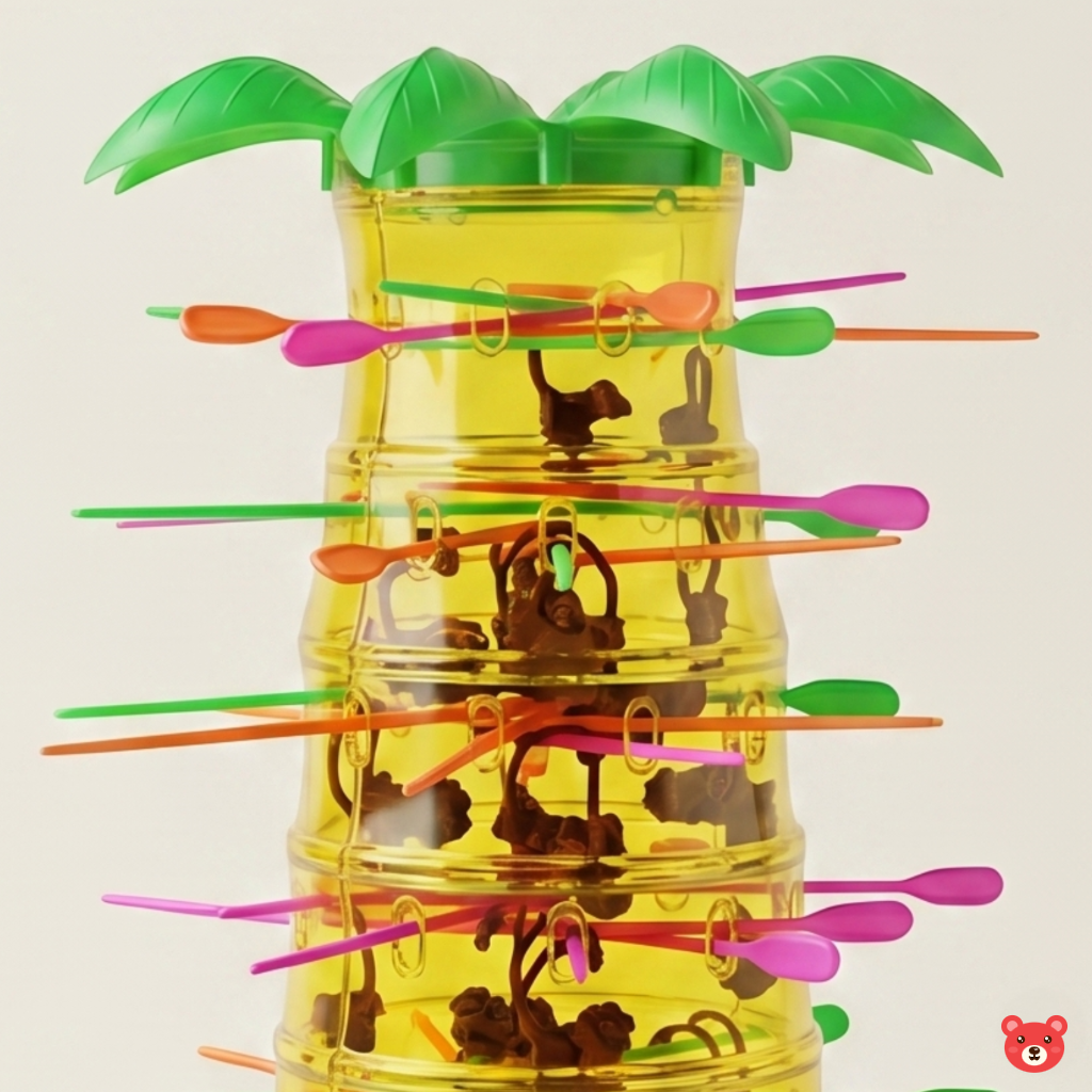 Monkey Tumble Tower Board Game – Interactive Family Strategy Game