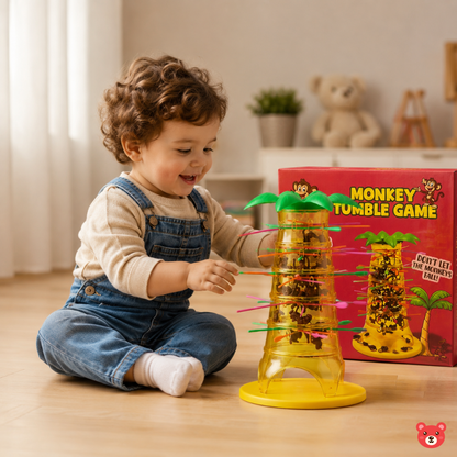 Monkey Tumble Tower Board Game – Interactive Family Strategy Game