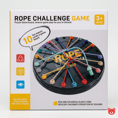 Rope Challenge Brain Teaser Board Game – Interactive Stem Geometry Puzzle